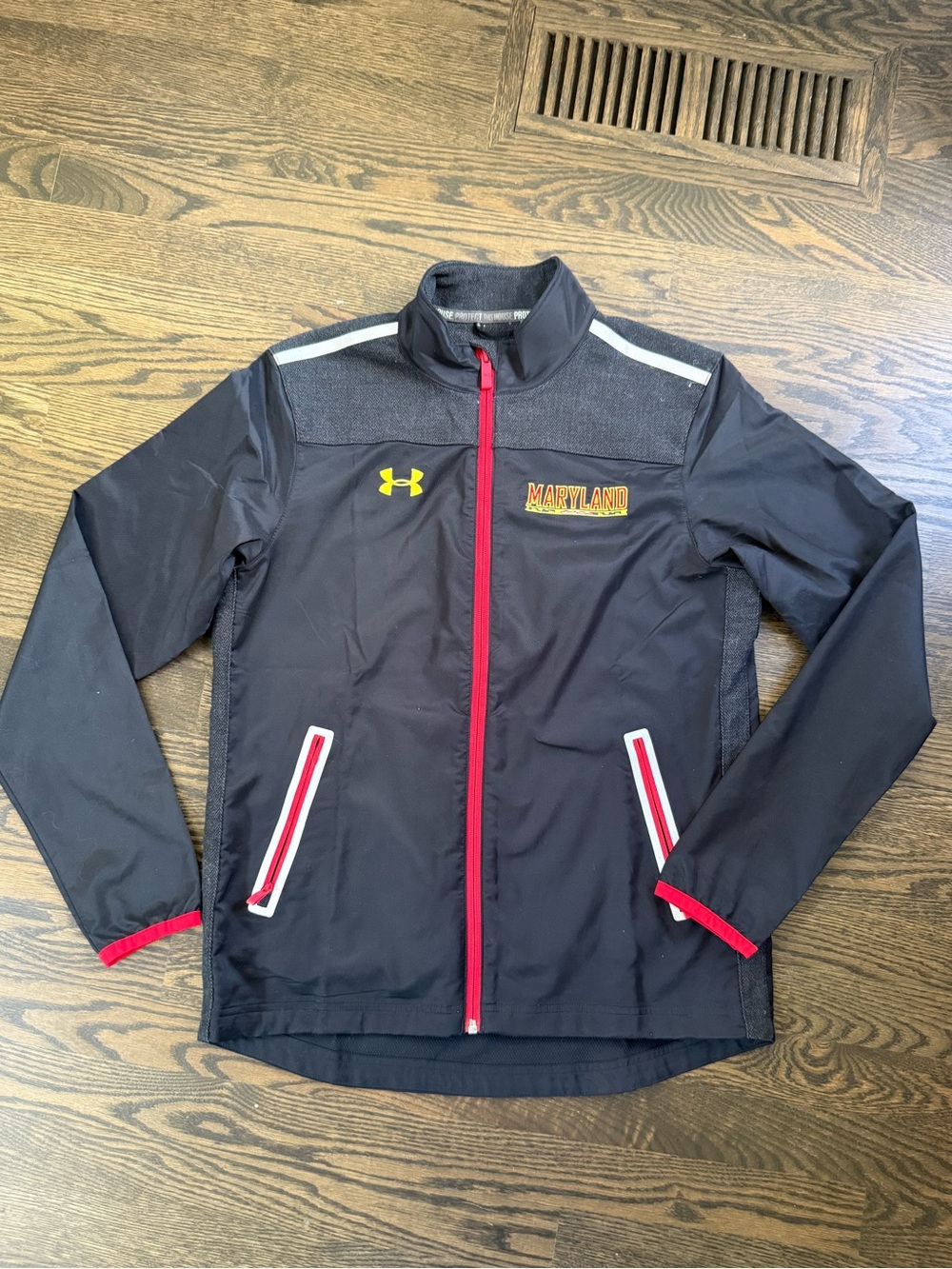 University of Maryland Under Armour Black Windbreaker Jacket